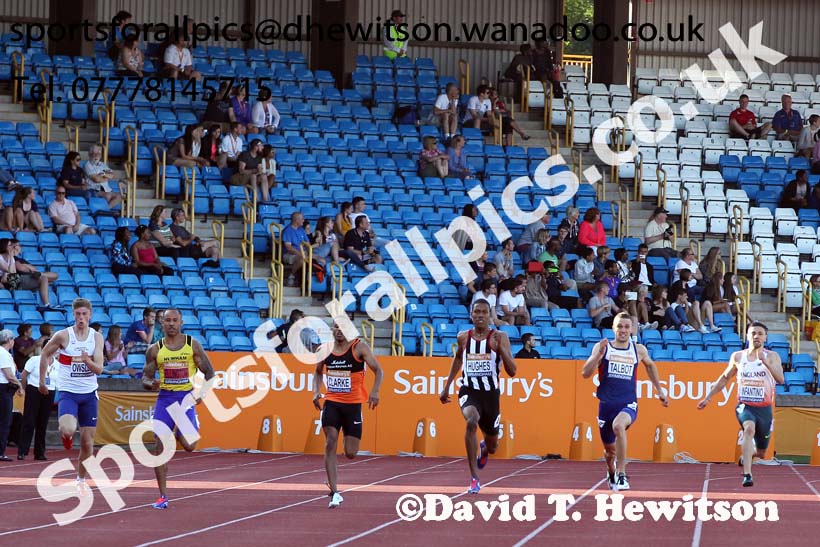 Mens 200 metres, Sainsbury's British Champs, Alexander Stadium, Birmingham. Photo: David T. Hewitson/Sprts for All Pics
